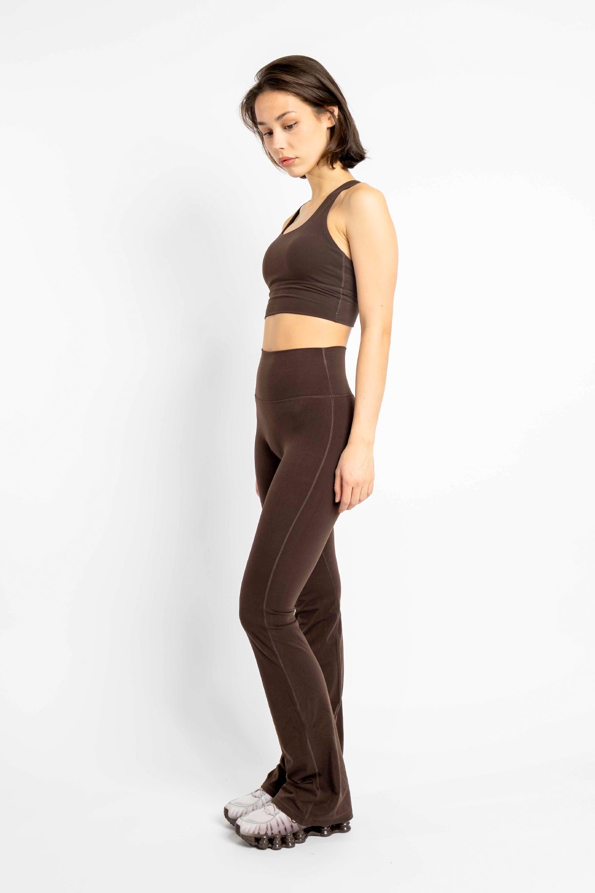 Flare Tights Brown