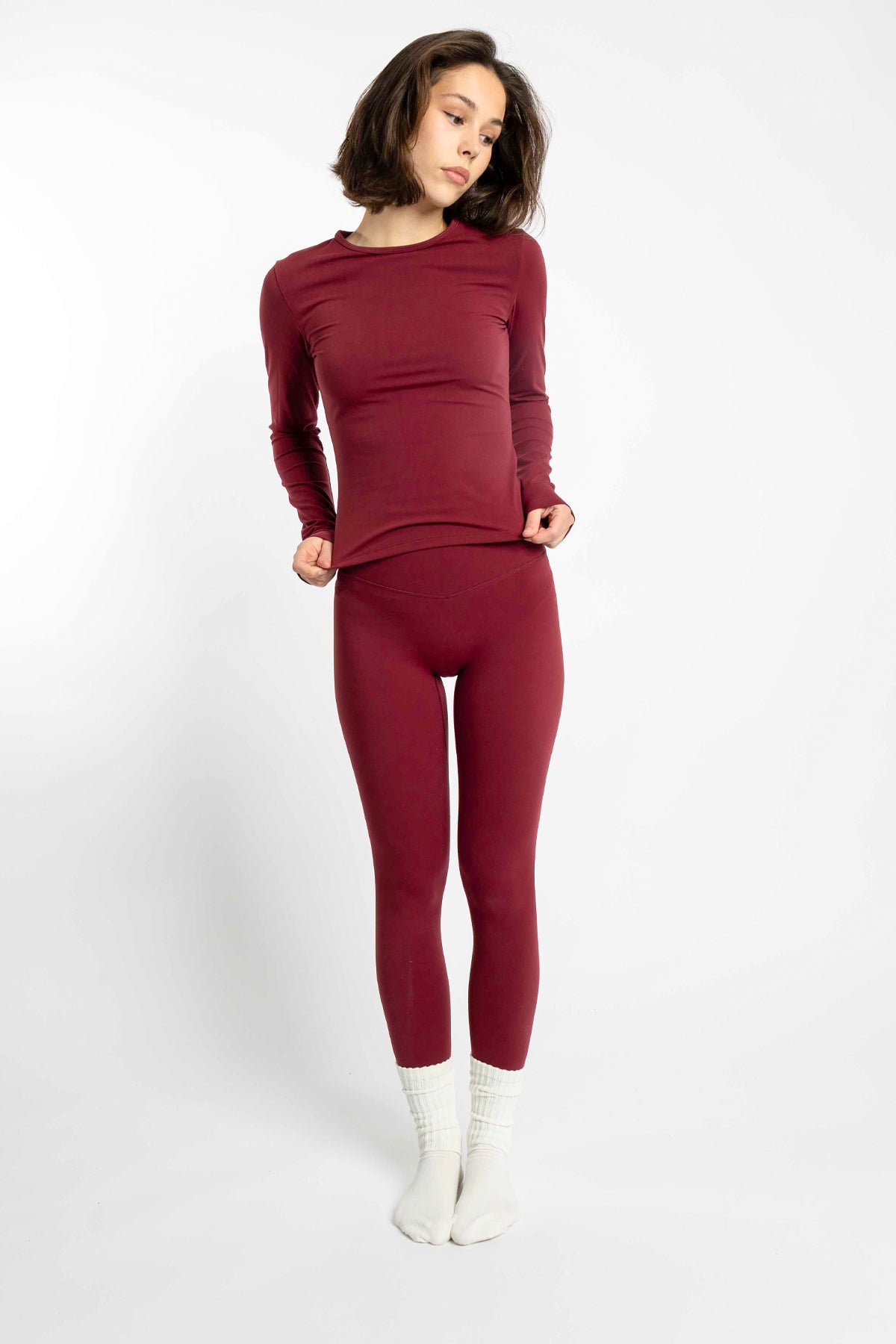 Base Tights Burgundy
