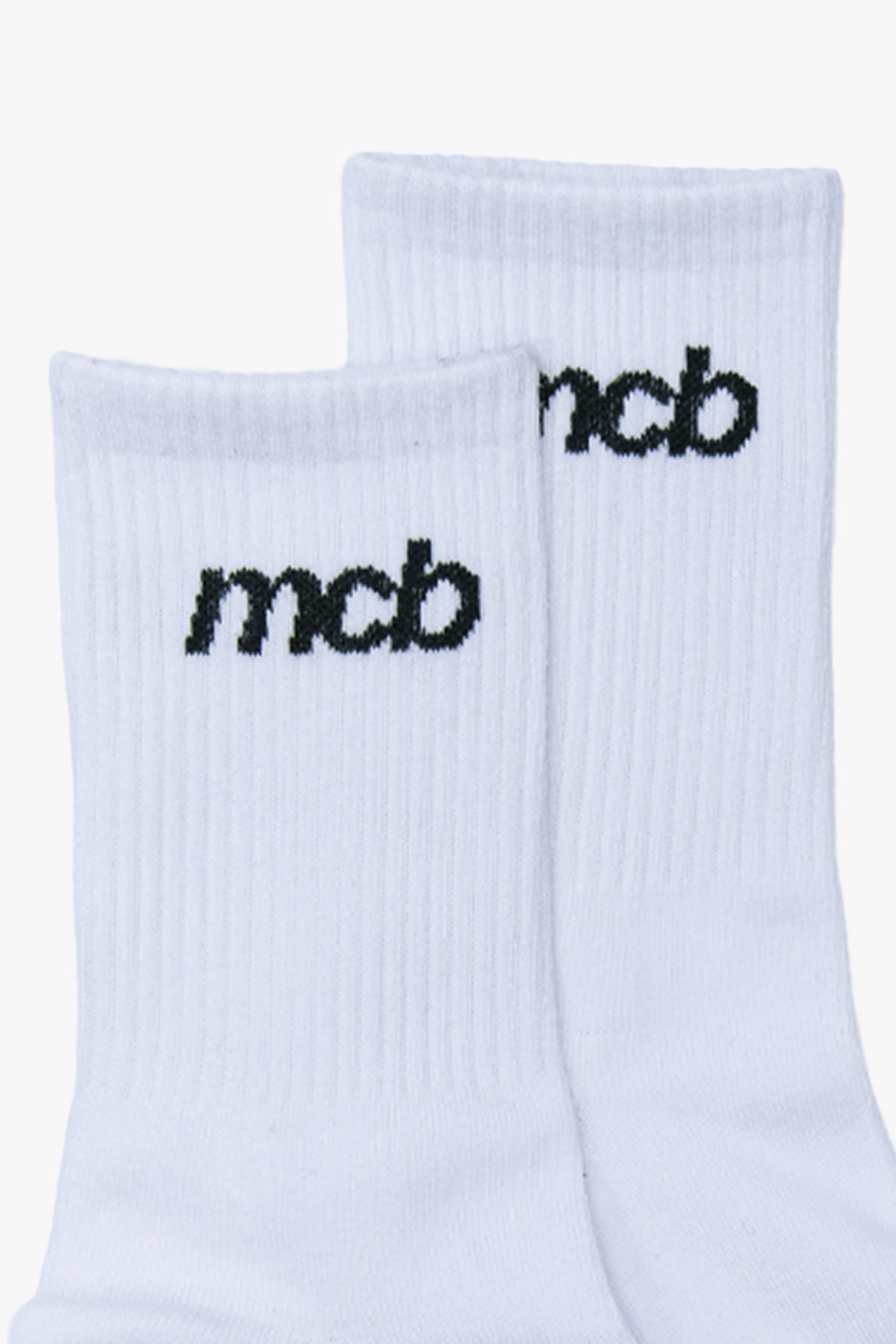 Cotton Crew Socks White