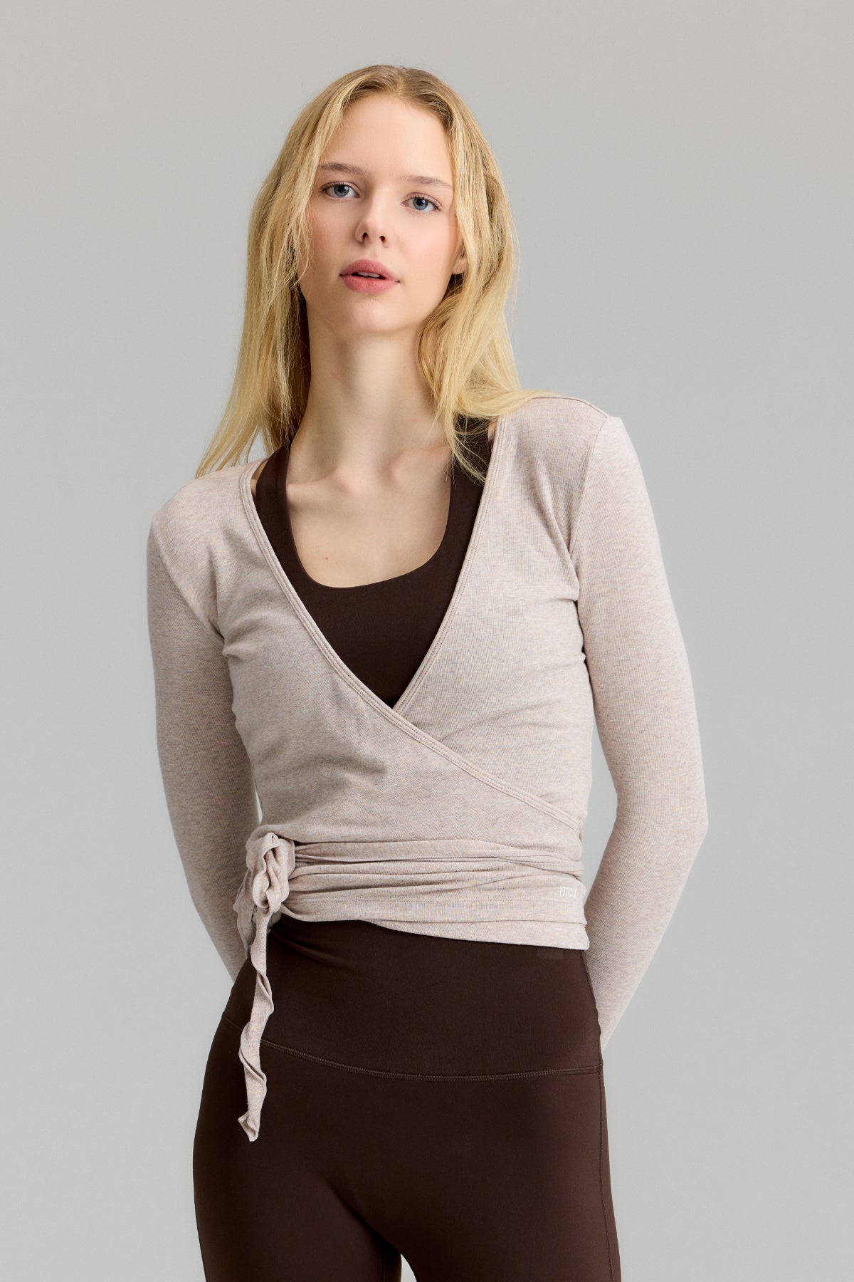 Wrap Top Beige