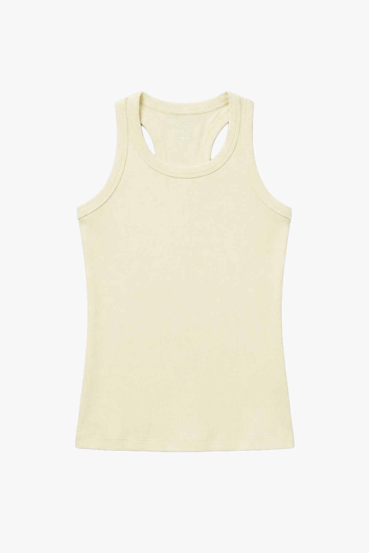 Ribbed Tank Regular Light Yellow