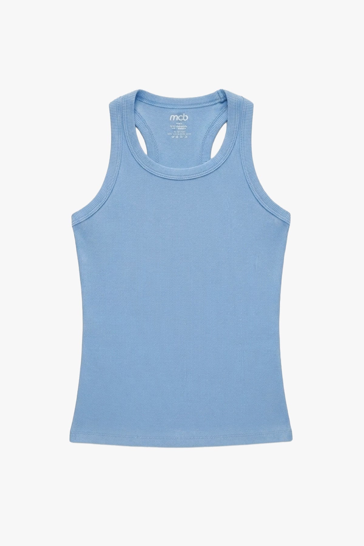 Ribbed Tank Regular Blue