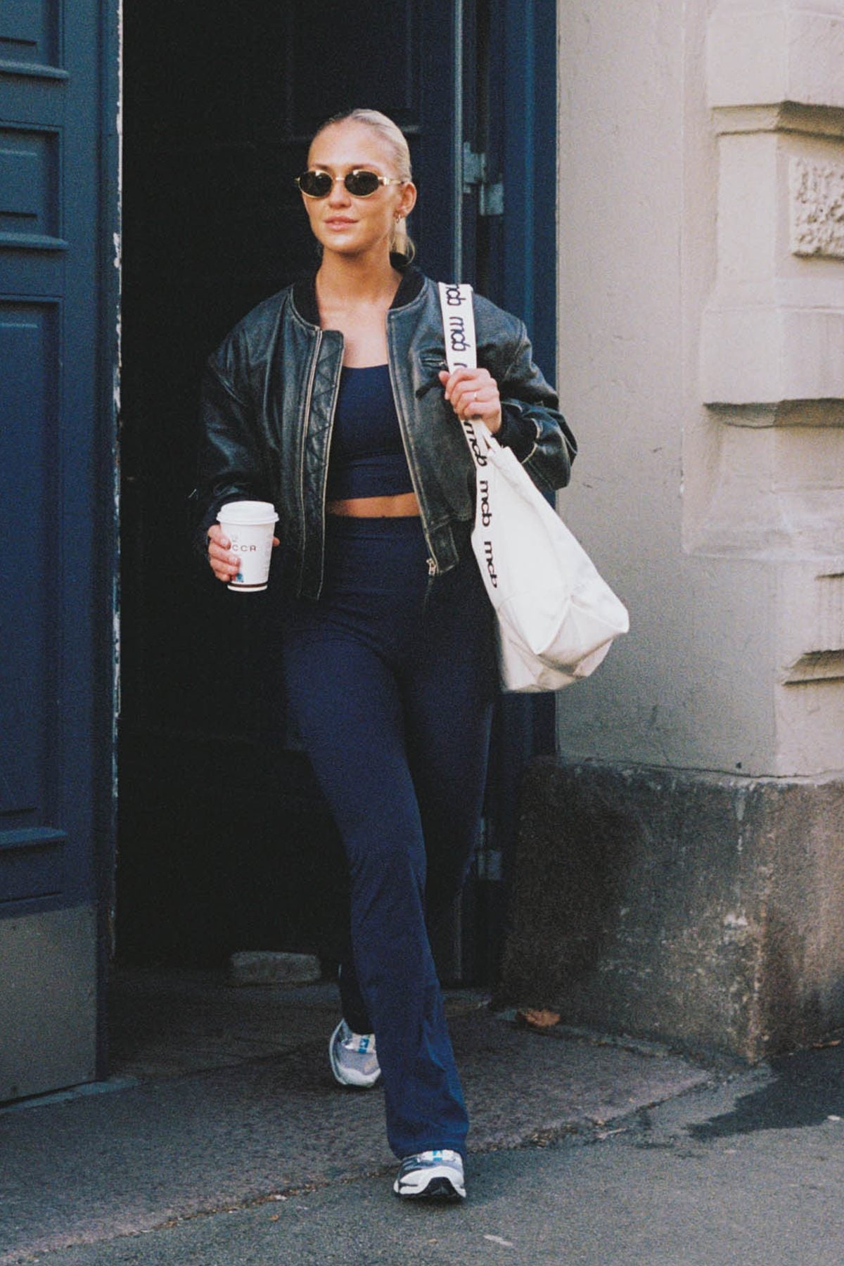 Flare Tights Navy
