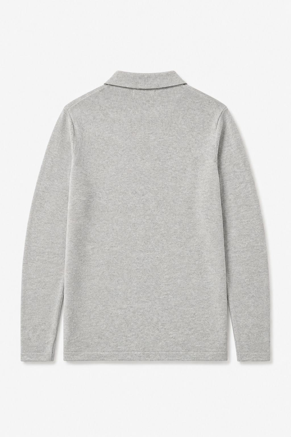 Cashmere Polo Grey Melange