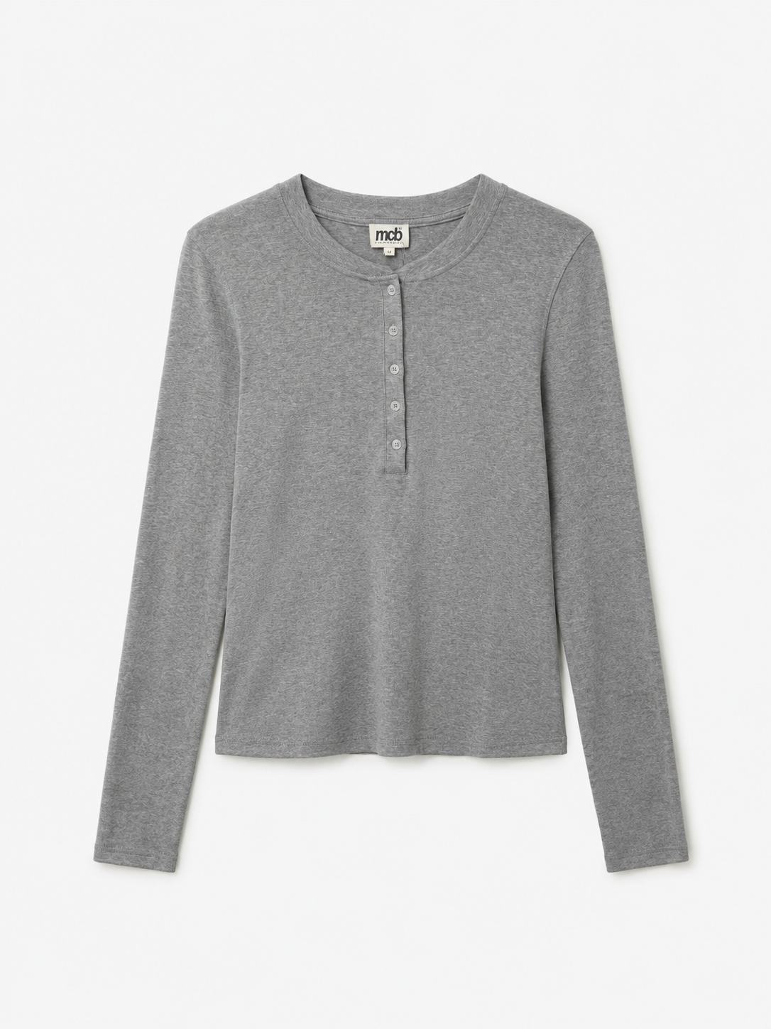 Women's Henley Grey Grey