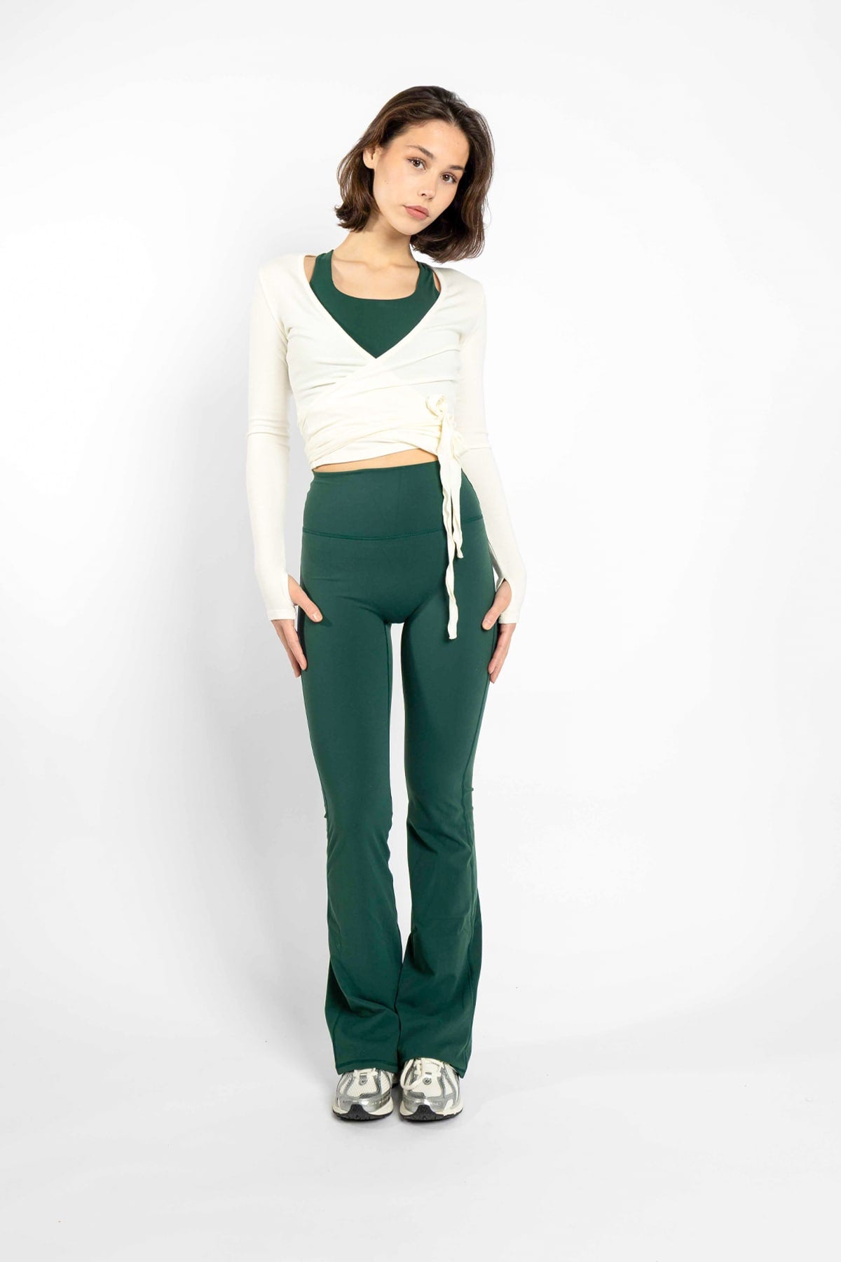 Flare Tights Green