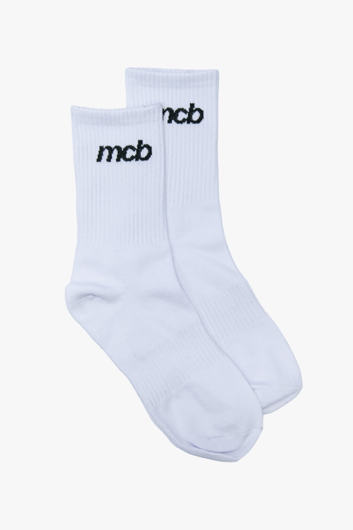 Cotton Crew Socks White