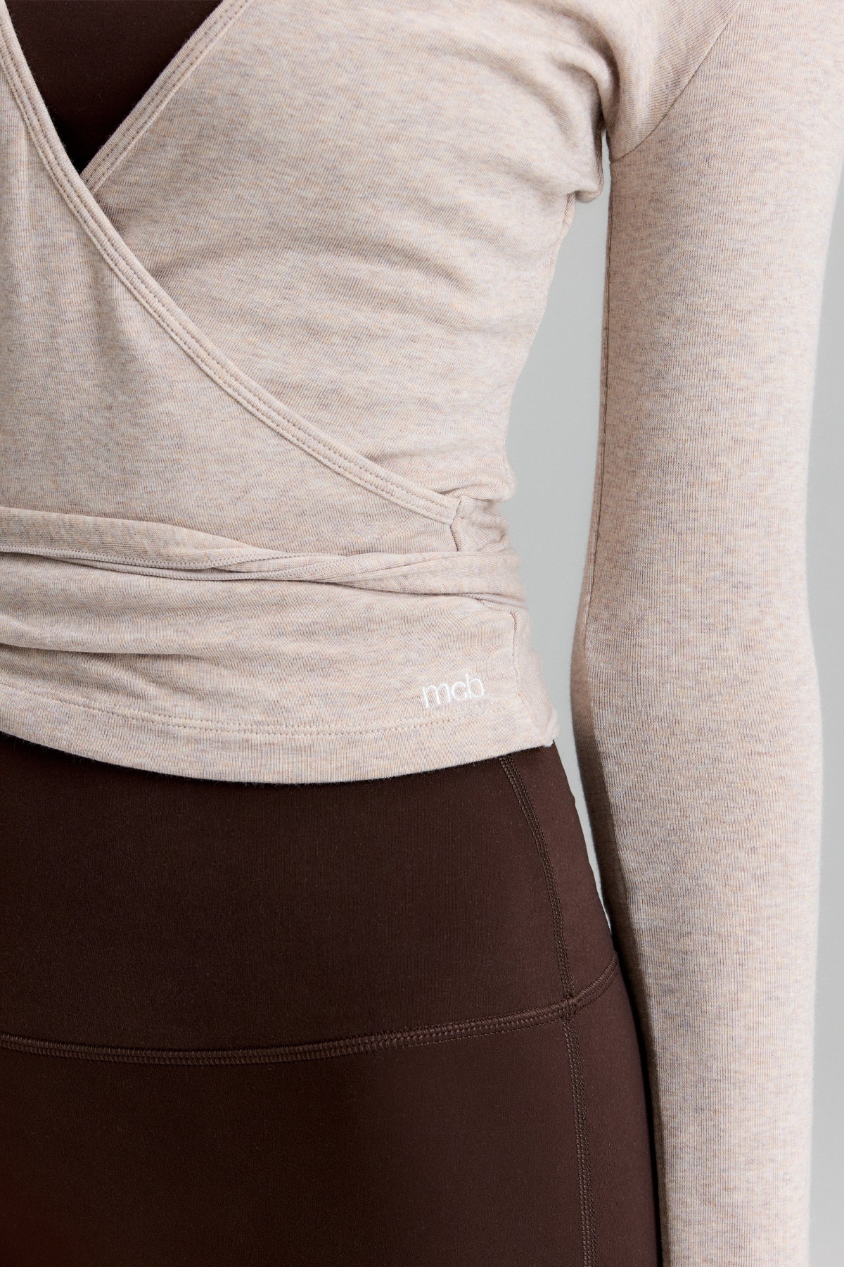 Wrap Top Beige