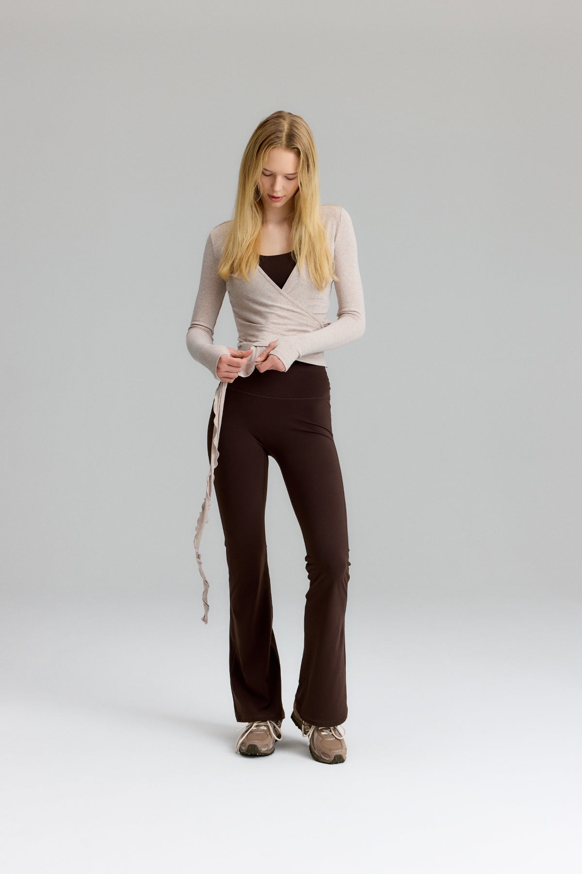 Wrap Top Beige