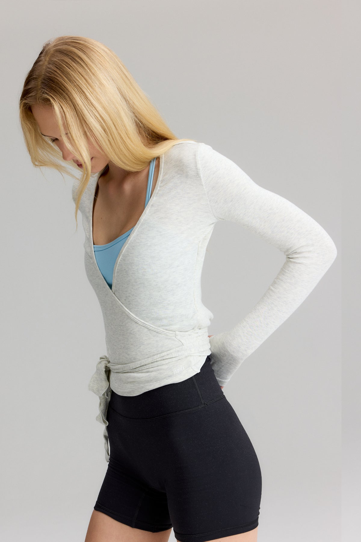 Wrap Top Grey