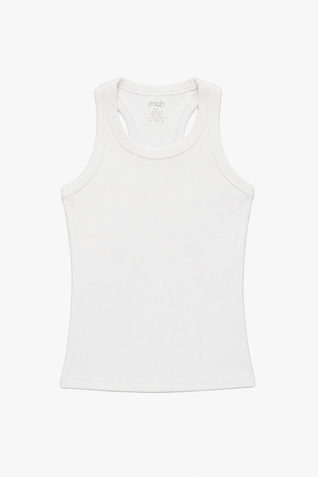Ribbed Tank Regular White